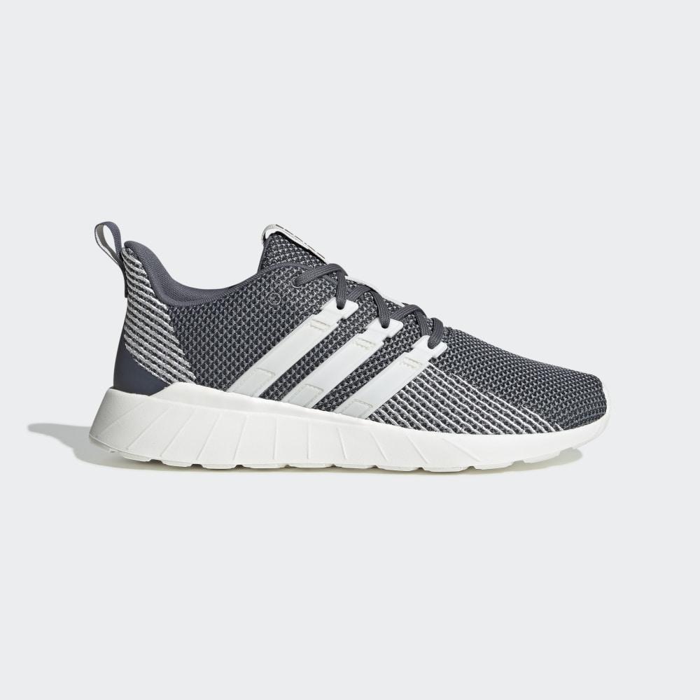 Adidasi Alergare Adidas Questar Flow Barbati Romania - Gri/Albi/Gri EE8200
